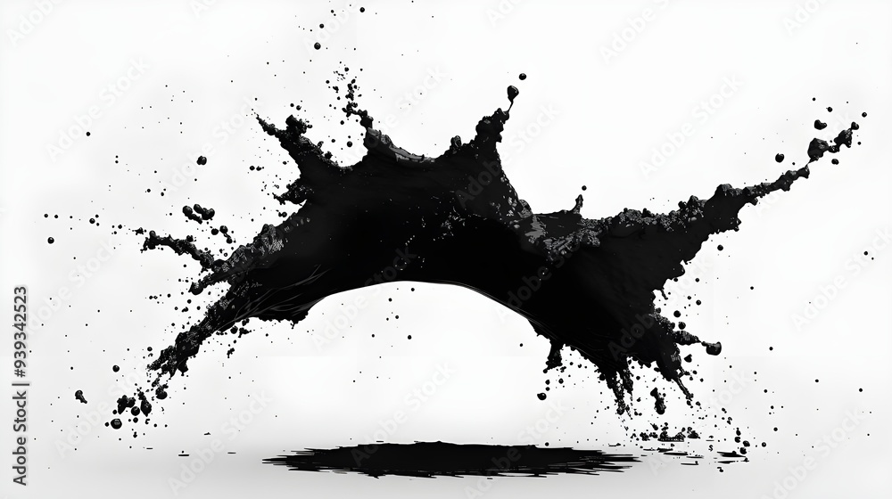 splashes on white background splashes on white background