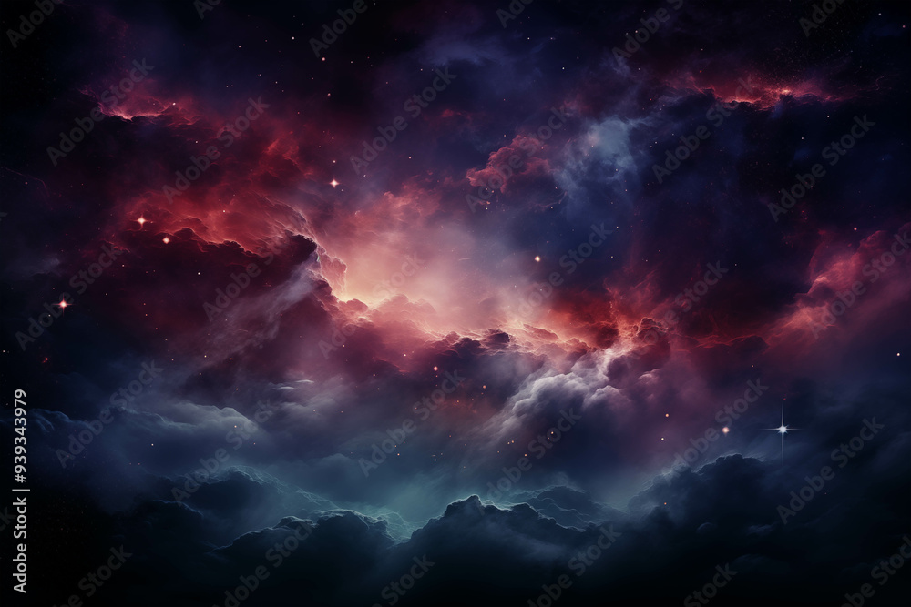 Cosmic Dance of Color: A breathtaking nebula swirls with vibrant hues of pink, purple, and blue, illuminating the vast expanse of space. Cosmic Dance of Color: A breathtaking nebula swirls with vibrant hues of pink, purple, and blue, illuminating the vast expanse of space.