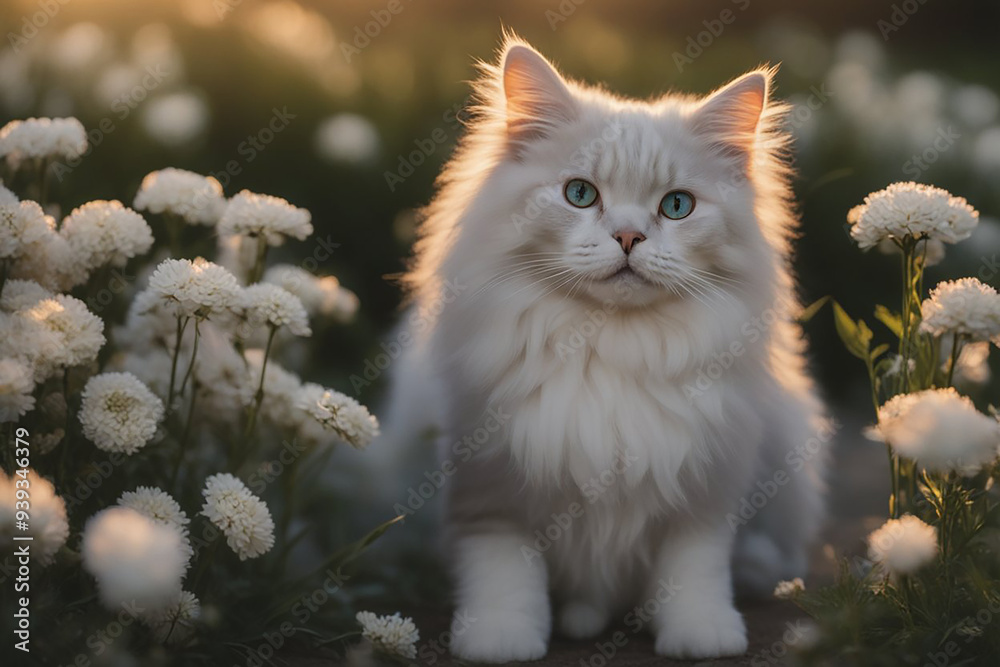 Bright portrait of cute alley cat. Bright portrait of cute alley cat.
