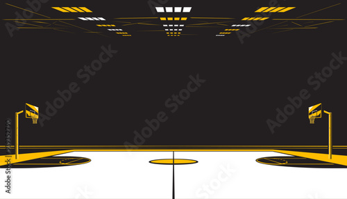 Basketball sports arena. Indoor stadium
