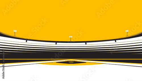 Baseball field background.

