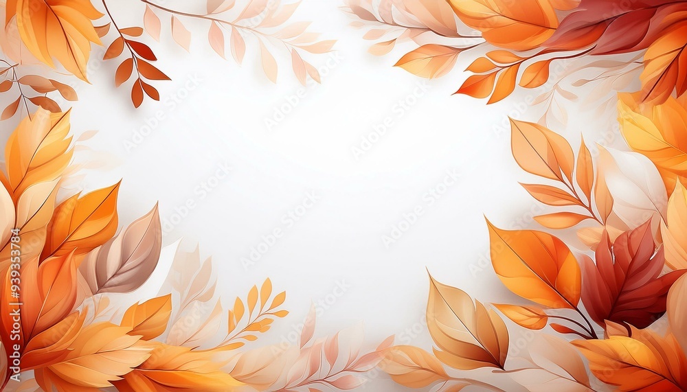 autumn leaves frame autumn leaves frame
