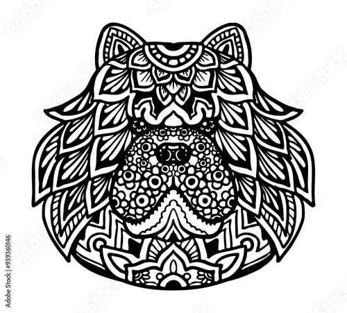 Chow Chow Mandala Tattoo	