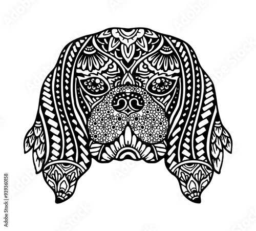 Cavalier King Charles Spaniel Mandala Tattoo	