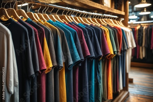 Wallpaper Mural Colorful Shirts on Hangers Torontodigital.ca