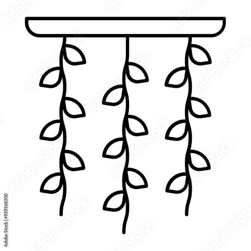 Vines icon. outline icon