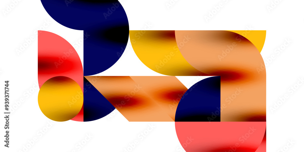 Shadow effect shiny circles and round triangles geometric modern art. Vector Illustration For Wallpaper, Banner, Background, Card, Book Illustration, landing page Shadow effect shiny circles and round triangles geometric modern art. Vector Illustration For Wallpaper, Banner, Background, Card, Book Illustration, landing page