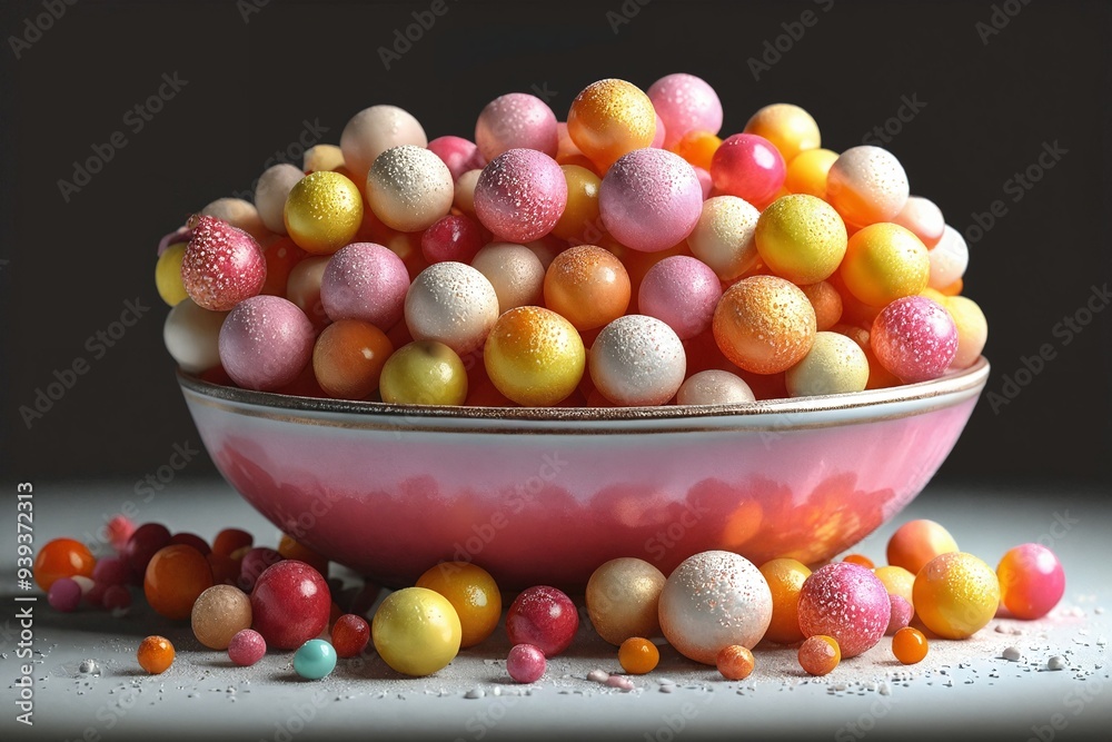 Bowl of Colorful Spheres Bowl of Colorful Spheres