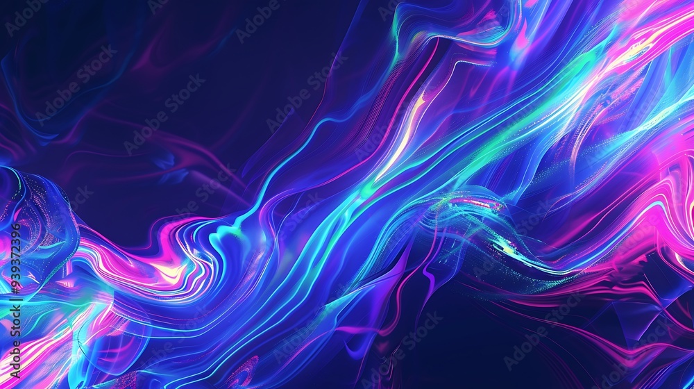 Fototapeta premium abstract background with glowing lines