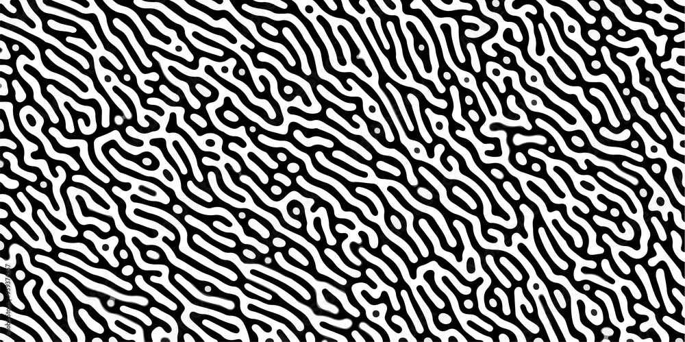 Abstract seamless turing pattern minimal organic geometric white background. black bold line abstract pattern Transparent monochrome striped texture, seamless pattern, modern stylish texture. Abstract seamless turing pattern minimal organic geometric white background. black bold line abstract pattern Transparent monochrome striped texture, seamless pattern, modern stylish texture.