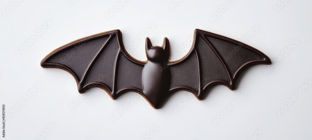 Naklejka premium A Halloween-themed cookie cutter shaped like a bat