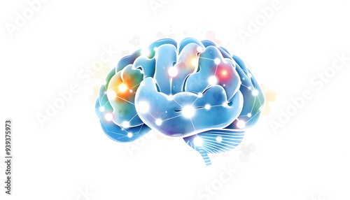 Cognitive computing concept as future technology with businessma isolated with white highlights, png photo