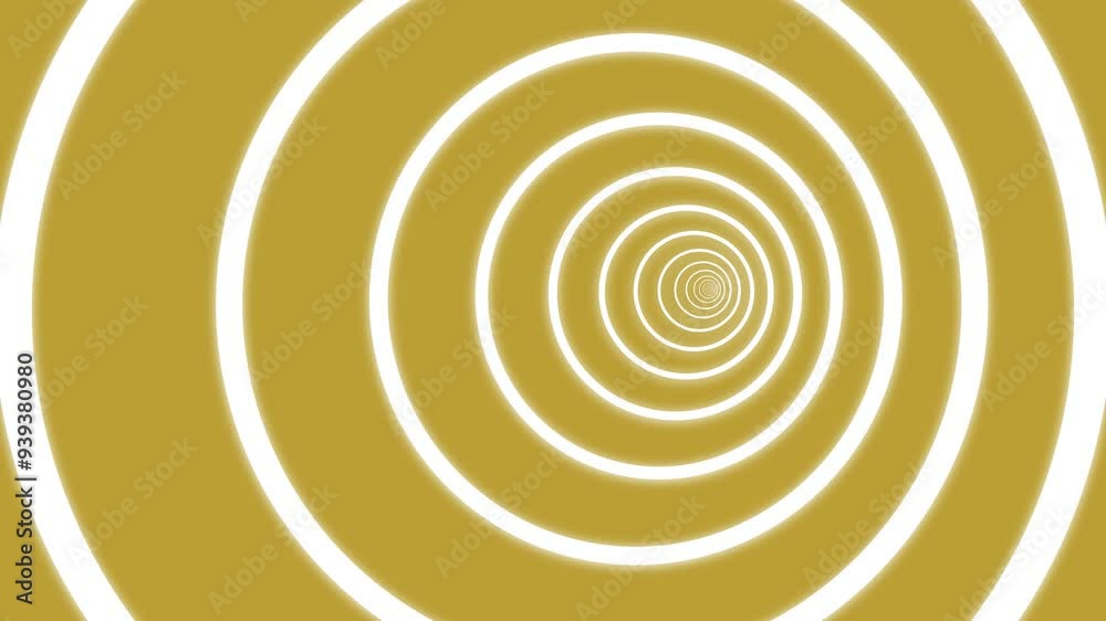 Animation Concentric Golden Circles with White Spiral Animation Concentric Golden Circles with White Spiral