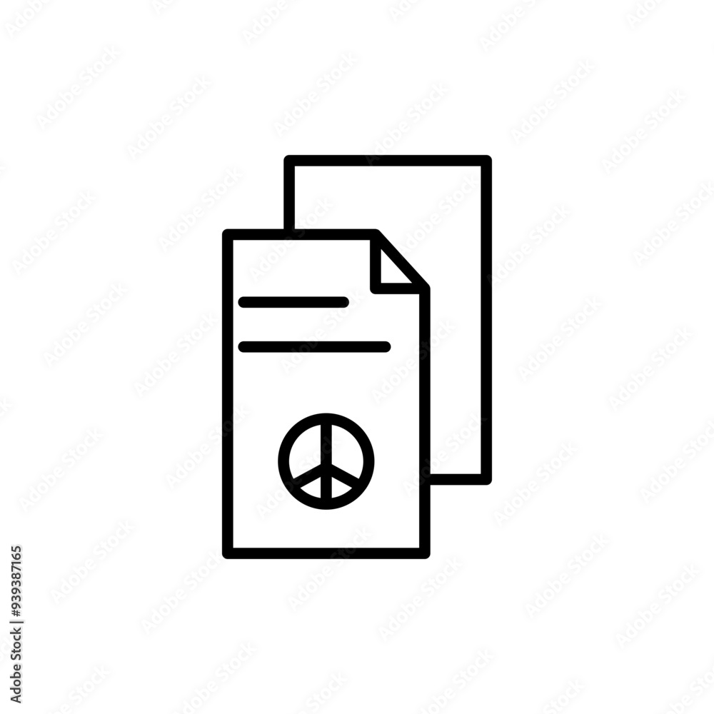 document line icon document line icon