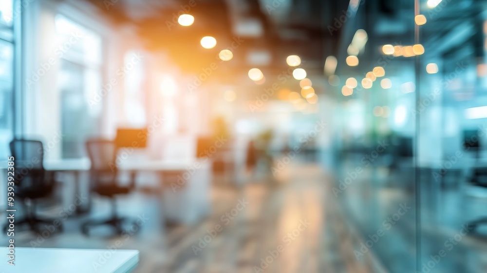 Blurry Office Interior with Defocused Effect for Business Concept Background Blurry Office Interior with Defocused Effect for Business Concept Background