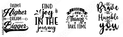 Simple Inspirational Invitation, Typography Collection Vector Illustration for Printing Press, Holiday Cards, Gift Card