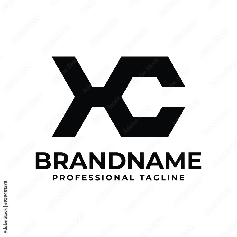 Letters XC Hexagon Logo, suitable for any business with CX or XC initials Letters XC Hexagon Logo, suitable for any business with CX or XC initials