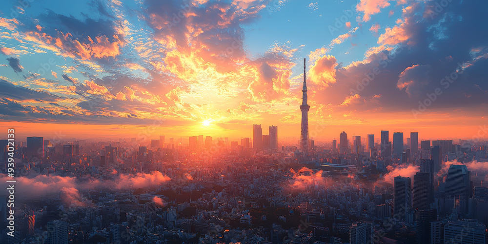 Fototapeta premium 東京風景