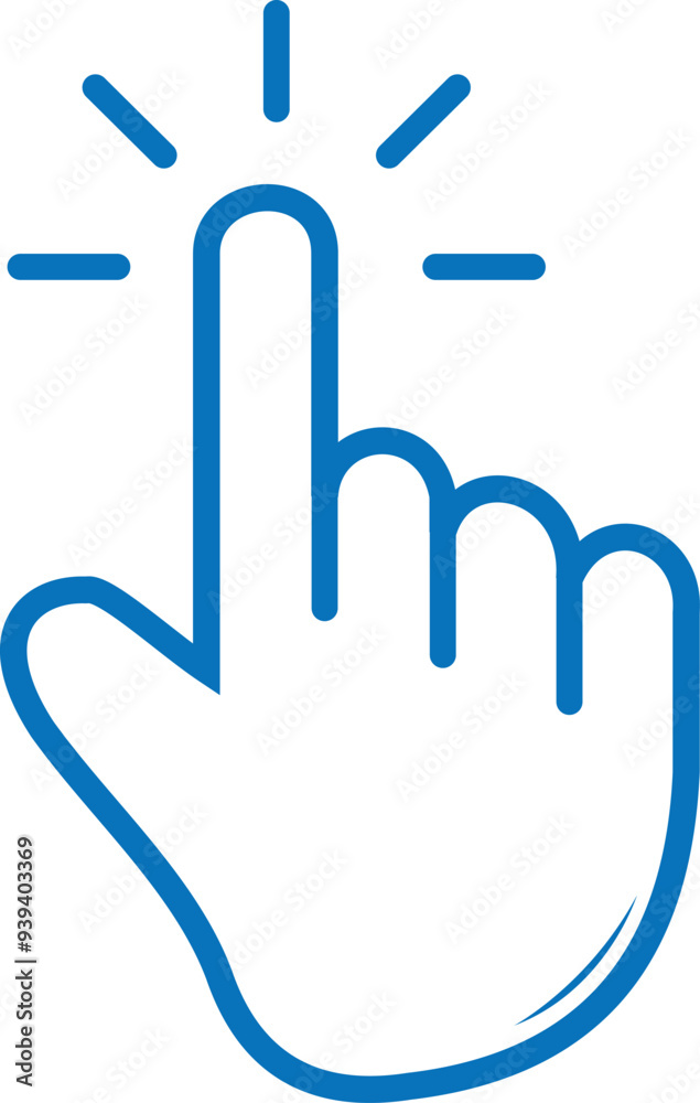 click icon. point icon vector