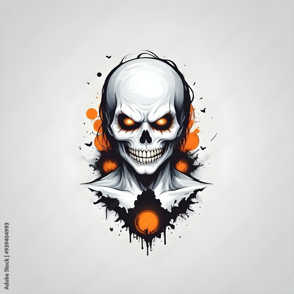 Fototapeta premium Halloween t-shirt design