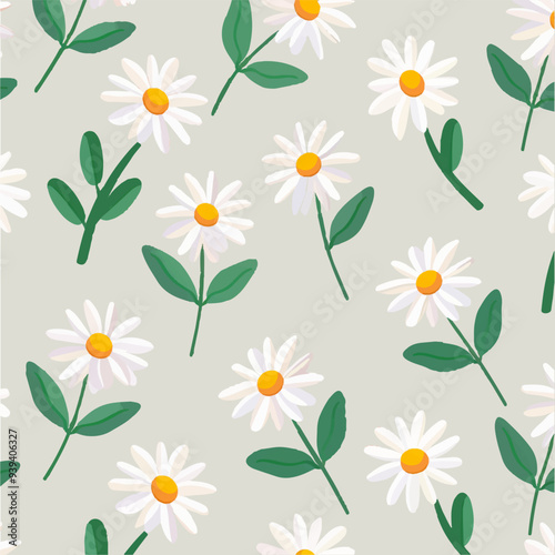 Abstract flower blooming design. Pattern with floral seamless. Grunge textured abstract art vector with flower and plants in watercolor style.