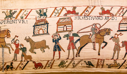Bayeux tapestry, normandy, France