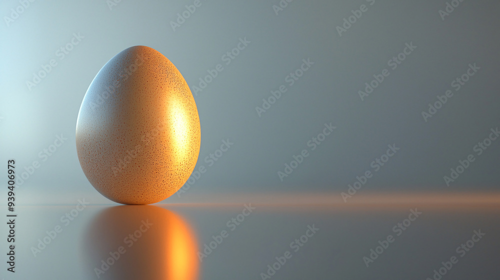 Balanced Egg Illustration Symbolizing Calm and Simplicity in Design Balanced Egg Illustration Symbolizing Calm and Simplicity in Design