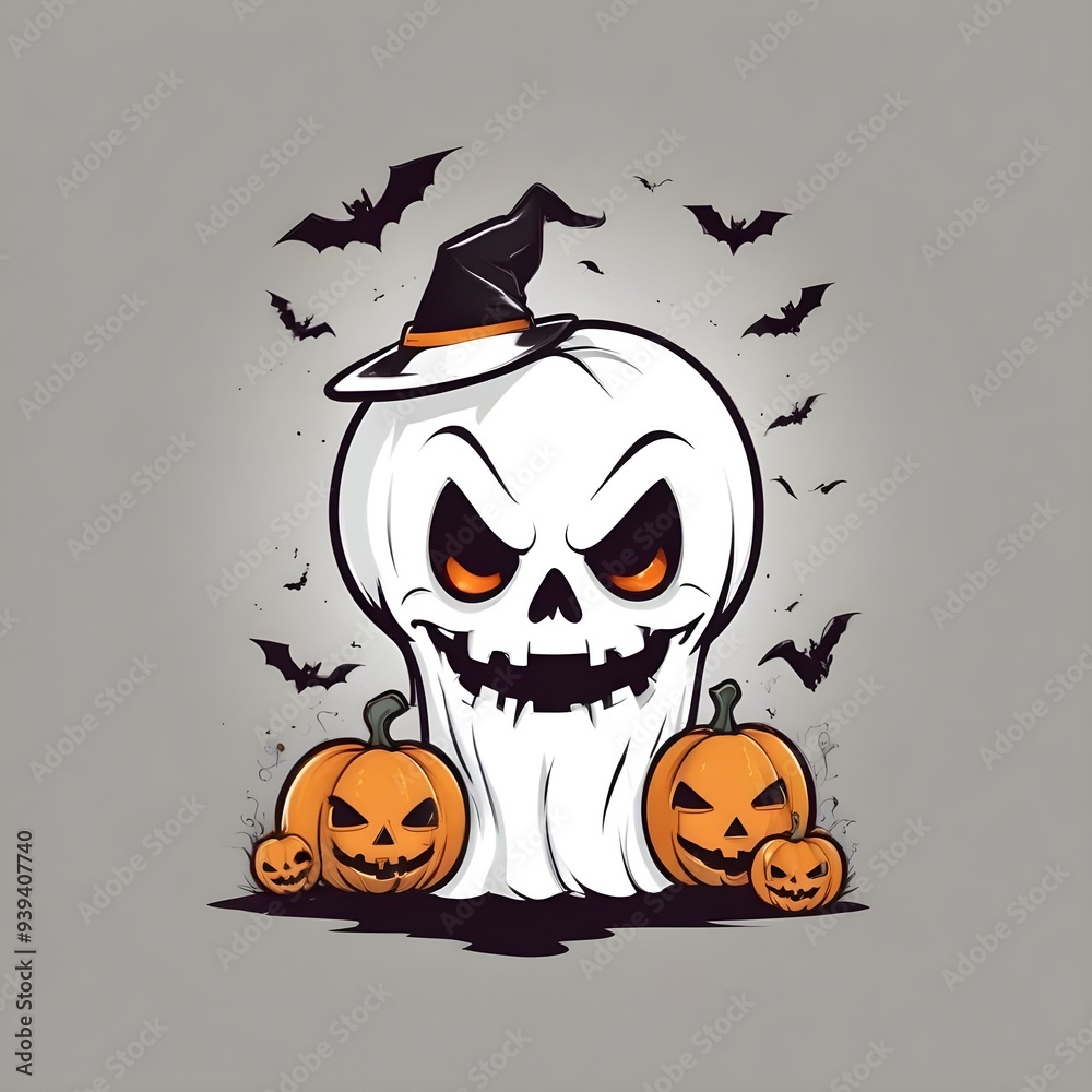 Halloween design for t-shirt Halloween design for t-shirt