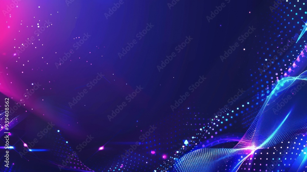 Abstract Blue and Pink Neon Background