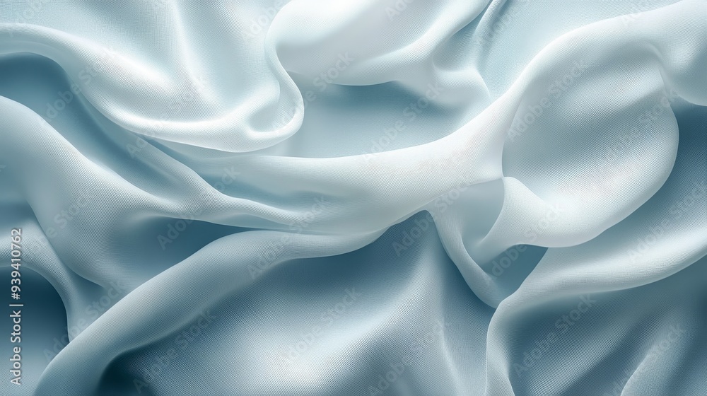 A white fabric with a blue hue A white fabric with a blue hue