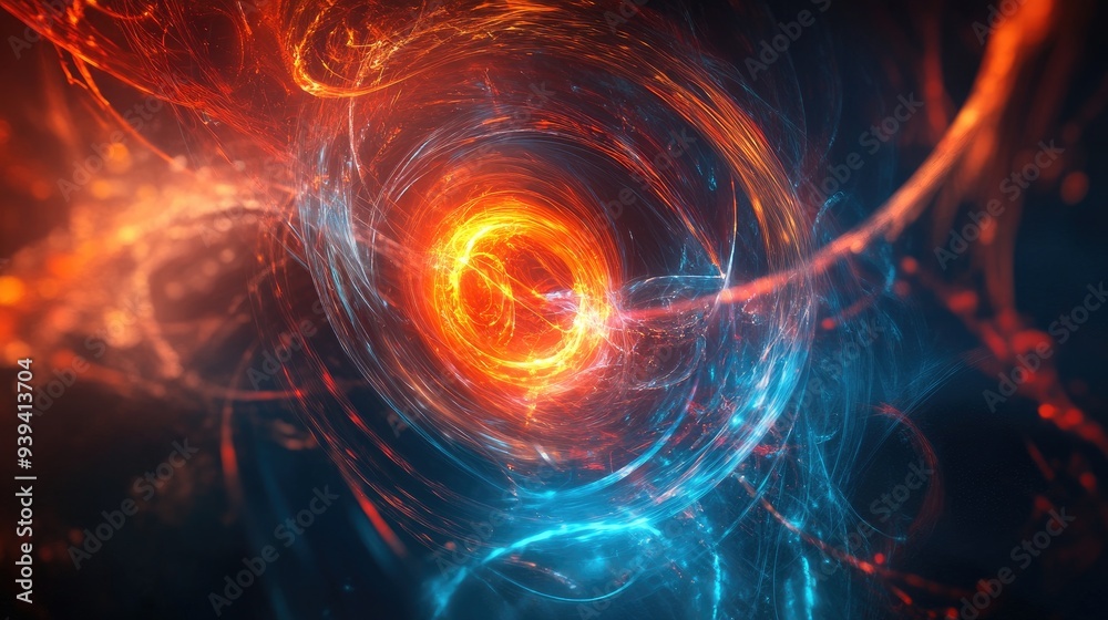 Dynamic futuristic background with an abstract symbol of meaning and purpose in human life, vibrant and inspiring Dynamic futuristic background with an abstract symbol of meaning and purpose in human life, vibrant and inspiring