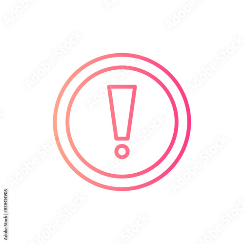 exclamation mart gradient icon