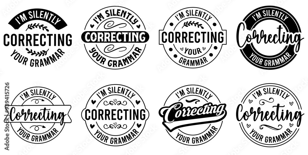 Elegant Funny Sarcastic Typography, Calligraphic Lettering Collection Vector Illustration for Label, Motion Graphics, Vouchers Elegant Funny Sarcastic Typography, Calligraphic Lettering Collection Vector Illustration for Label, Motion Graphics, Vouchers