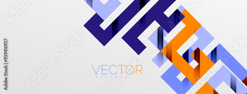 Color bend lines with shadow texture effect. Vector Illustration For Wallpaper, Banner, Background, Card, Book Illustration, landing page