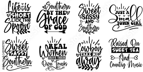 Decorative Couple Quotes Wife Husband Typography, Labels And Badges Pack Vector Illustration for Vouchers, Logo, T-Shirt Design