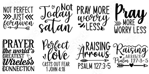 Decorative Christian Labels And Badges, Calligraphic Lettering Set Vector Illustration for Wrapping Paper, Printable, Banner