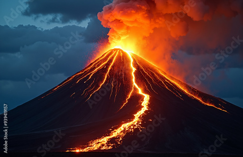 Volcano Eruption Landscape