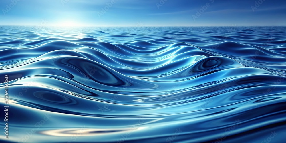 Abstract background with flowing waves of water, creating a tranquil and relaxing ripple pattern in shades of blue texture Abstract background with flowing waves of water, creating a tranquil and relaxing ripple pattern in shades of blue texture