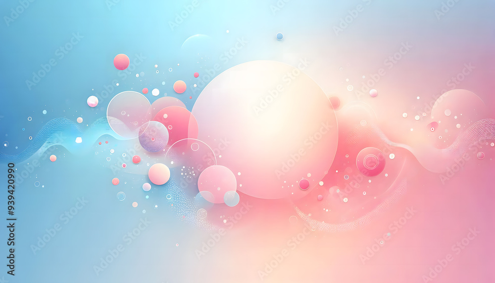 A gradient background featuring soft pink and blue hues with subtle white dots and circles A gradient background featuring soft pink and blue hues with subtle white dots and circles