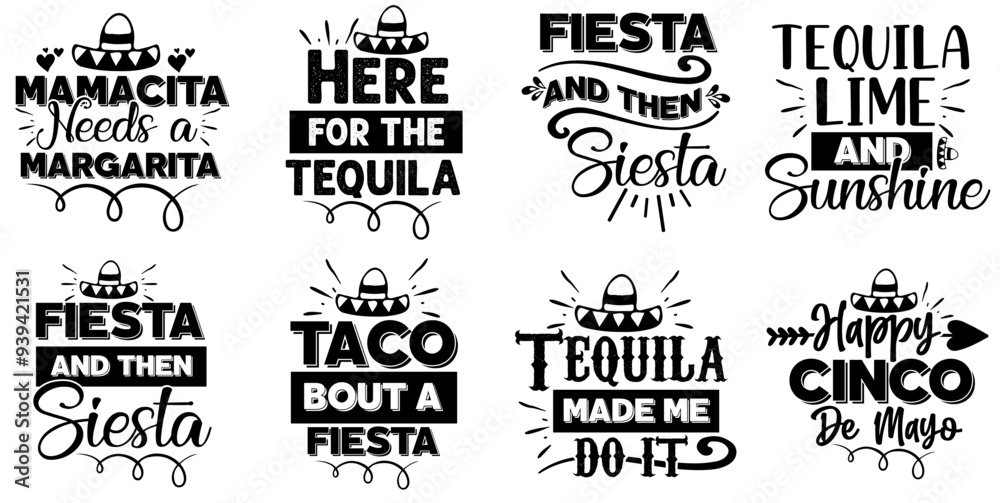 Fototapeta premium Vibrant Coaster Typographic Emblems, Labels And Badges Collection Vector Illustration for Newsletter, Poster, Advertising