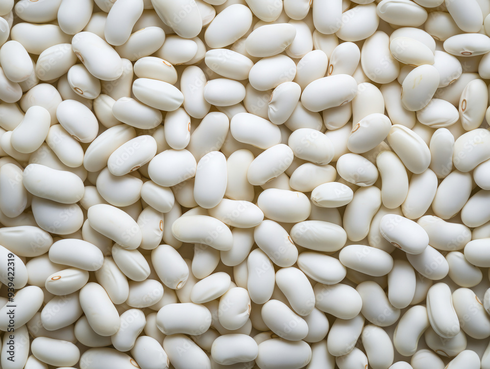 Amazing Cannellini beans isolated on white background