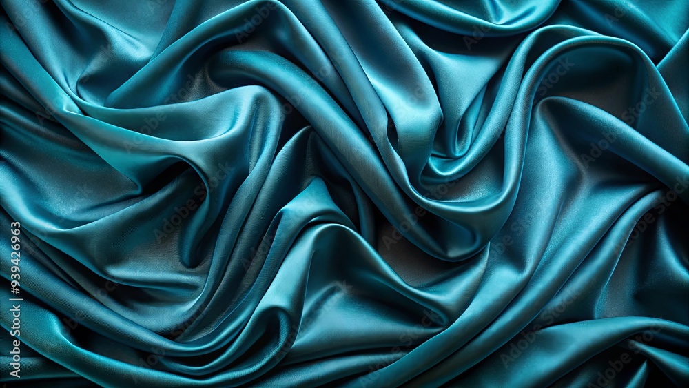 Obraz premium Velvety teal blue background exuding elegance and tranquility