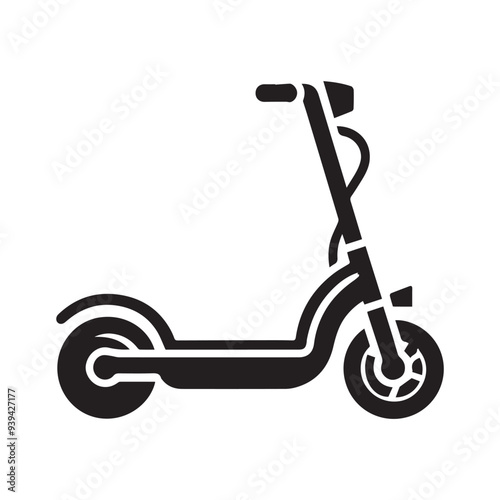 Electric Scooter Illustration Modern Transportation Concept for Urban Mobility & Eco-Friendly Commuting