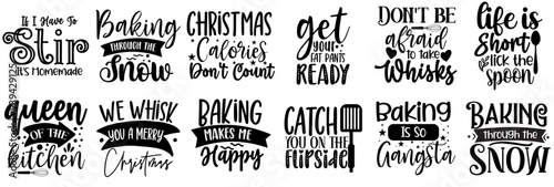 Modern Christmas Pot Holder Typography, Inscriptions Collection Vector Illustration for Vouchers, Greeting Card, Social Media Post