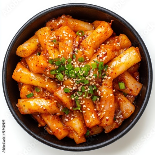 Top View of Yummy Korean Tteokboki photo