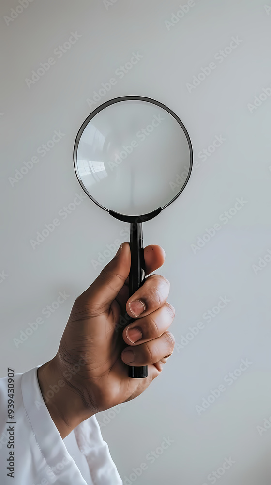hand holding magnifying glass hand holding magnifying glass