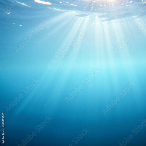 Sunlight Filtering Through the Ocean Water