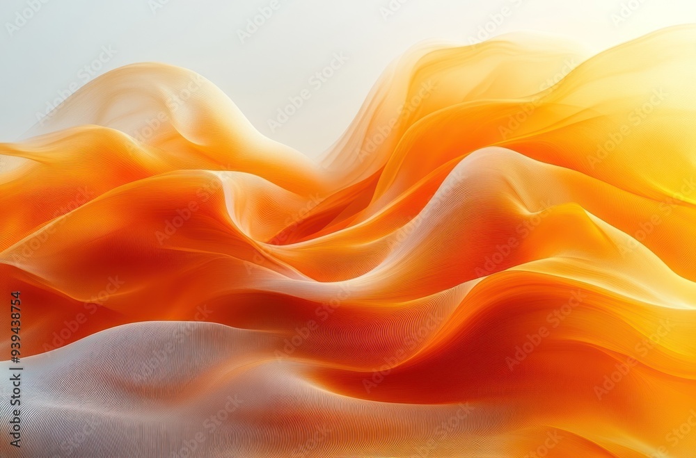 Fototapeta premium Abstract Orange Fabric