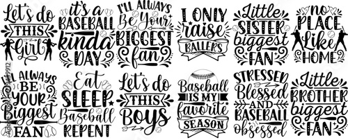 Simple Baseball Labels And Badges, Trendy Retro Style Illustration Bundle Vector Illustration for Icon, Packaging, Advertising photo