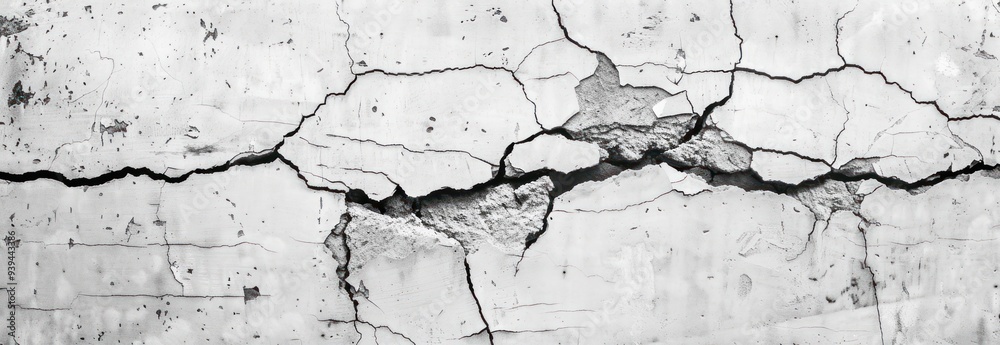 Obraz premium Cracked Concrete Wall Texture